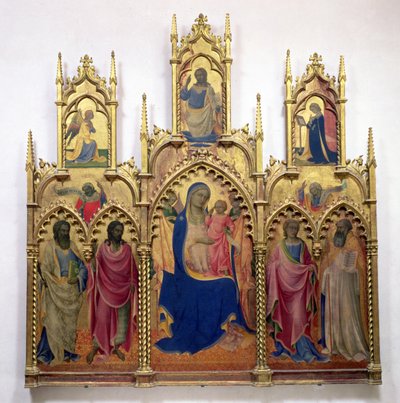 Madonna mit Kind und Heiligen von Lorenzo Monaco